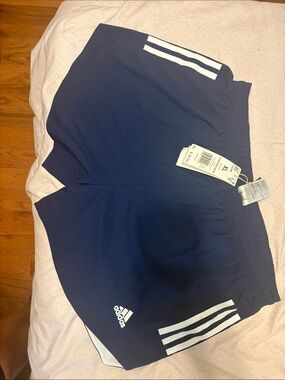 adidas womens Condivo20 Show Shorts in Navy Blue and White